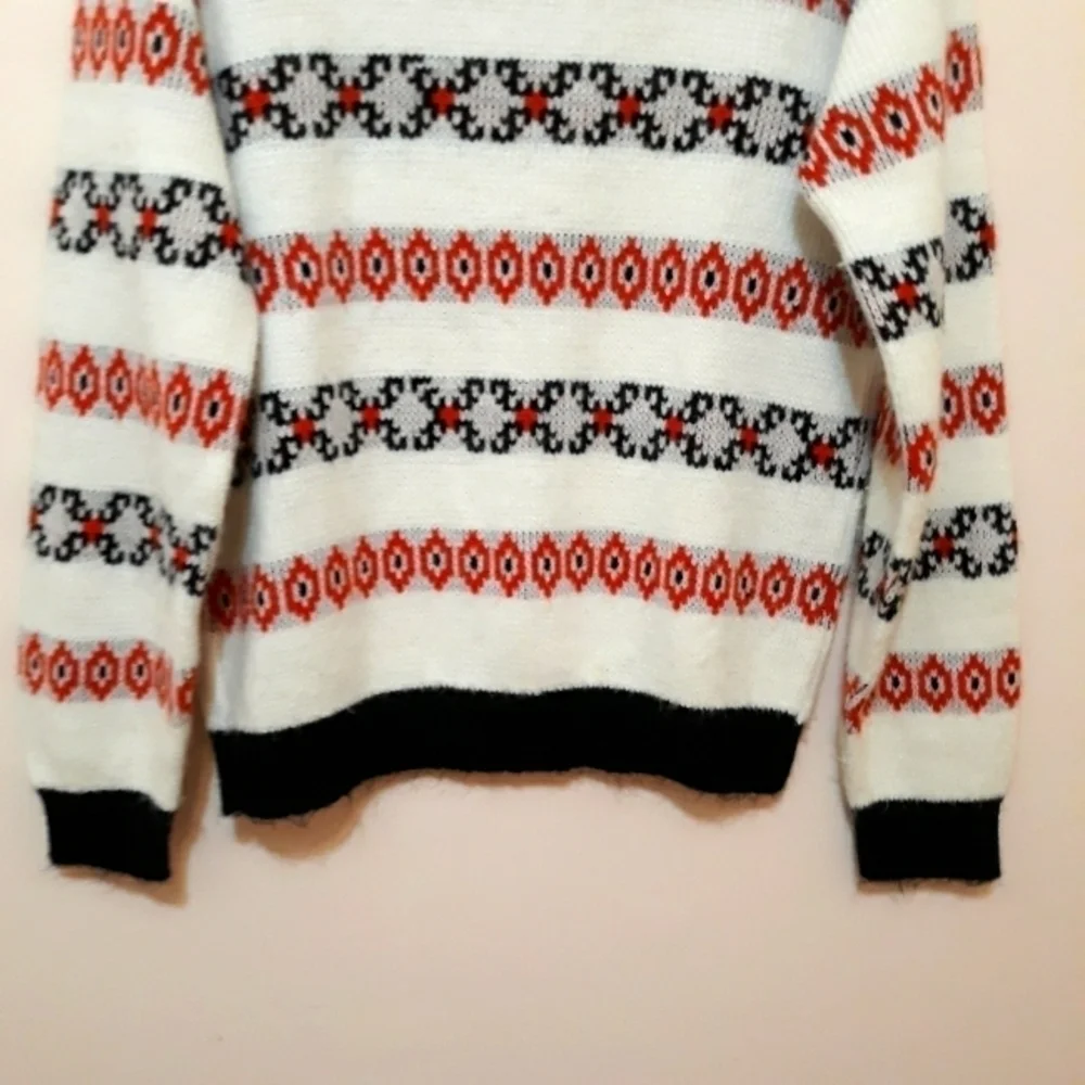 Sportswear By Revere Vareloft Knit Acrylic Geometric Pattern Sweater uni…